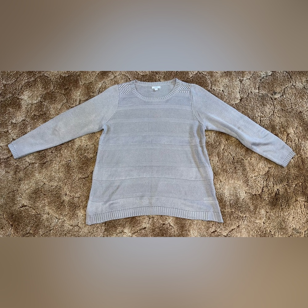 Croft & Barrow Women’s 2X Gray Acrylic Sweater - NEW W/O TAGS